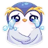 Telegram emojisi «Пингвинчик Юки» 😭