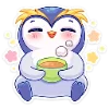 Telegram emoji «Пингвинчик Юки» 🍵