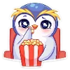 Telegram emoji «Пингвинчик Юки» 🍿