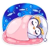 Telegram emoji «Пингвинчик Юки» 😴