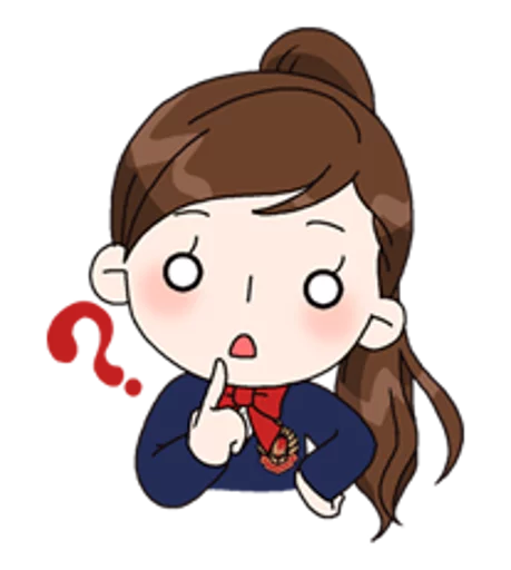 Telegram stiker «Yuko the Schoolgirl» ❓