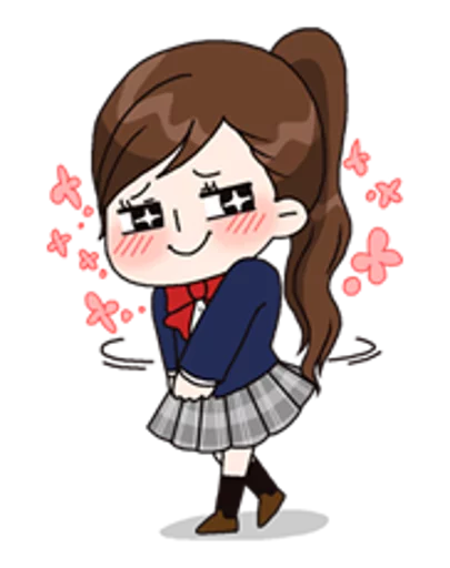 Yuko the Schoolgirl sticker 😳