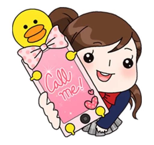 Telegram stiker «Yuko the Schoolgirl» 🤙