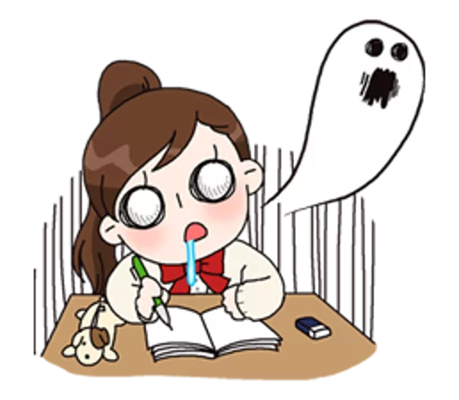 Telegram Sticker «Yuko the Schoolgirl» 😵