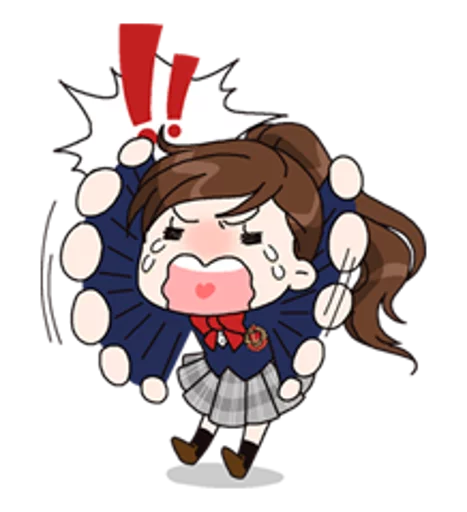 Yuko the Schoolgirl sticker 😭