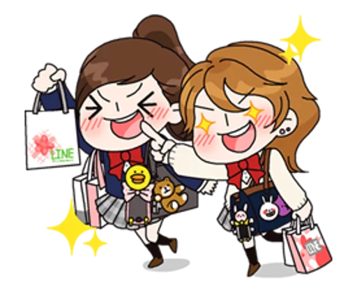Yuko the Schoolgirl sticker 🛍