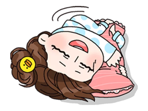 Yuko the Schoolgirl sticker 😴