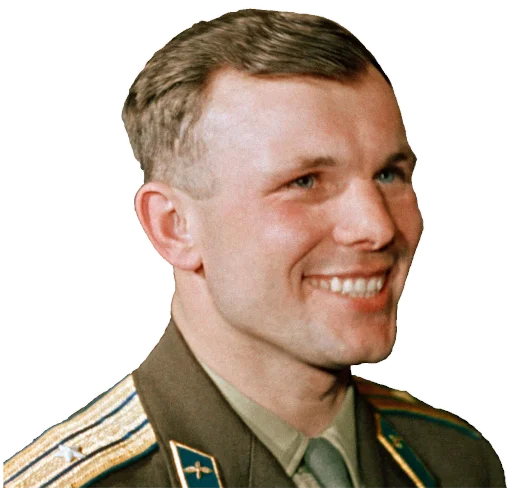 Стикер Telegram «Юрий Гагарин» 😊