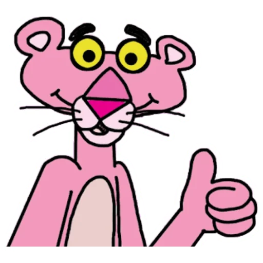 Telegram stiker «Pink Panther» 👍