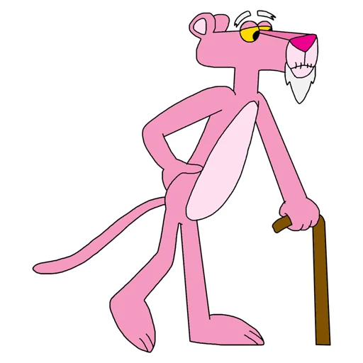 Telegram stiker «Pink Panther» 👨‍🦳
