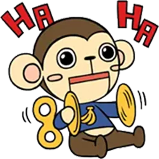 yaya_monkey stiker 🎅