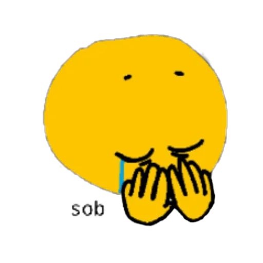 жёлтые ебала пнг emoji 😢