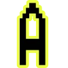 Telegram emoji Yellow black font