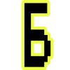 Telegram emoji Yellow black font