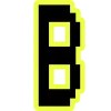 Емодзі телеграм Yellow black font