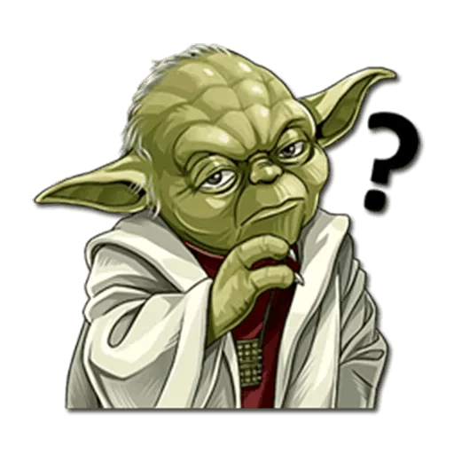 Telegram Sticker «Yoda» ❓