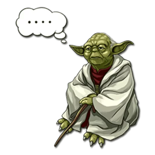 Стікер Telegram «Yoda» 💬