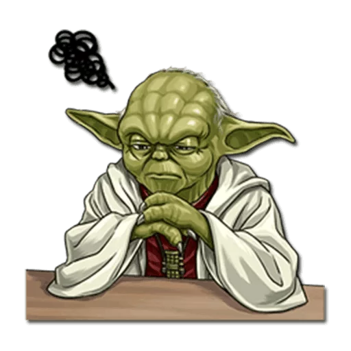 Yoda sticker 😒