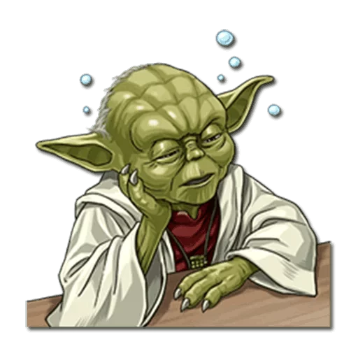 Telegram stiker «Yoda» 