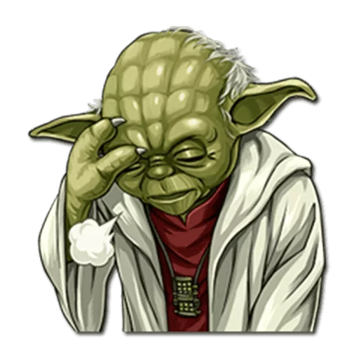 Стикер Telegram «Yoda» 😓