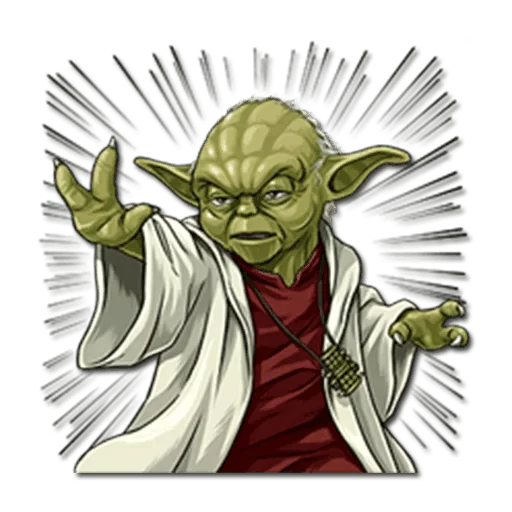 Telegram Sticker «Yoda» 😈