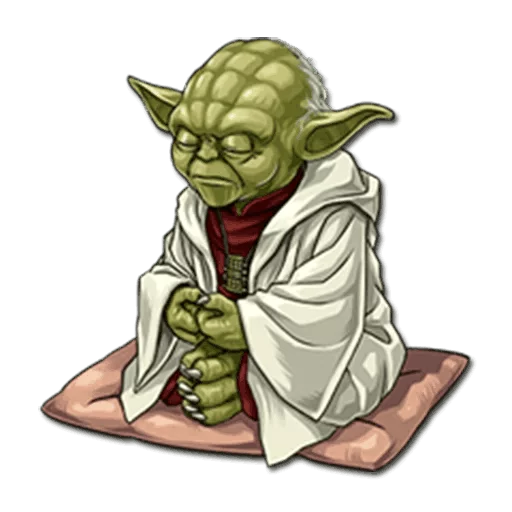 Стікер Telegram «Yoda» 😞