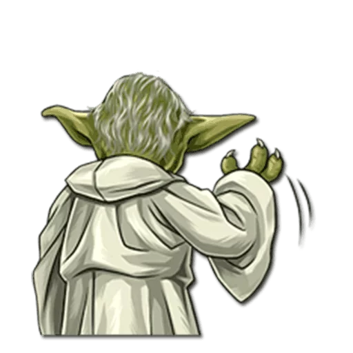 Стікер Telegram «Yoda» ✋