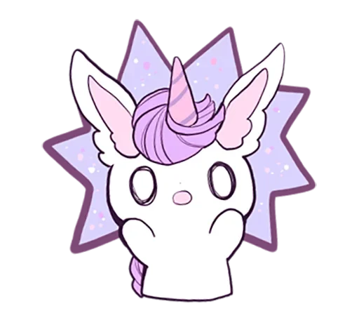 young unicorn emoji 😳