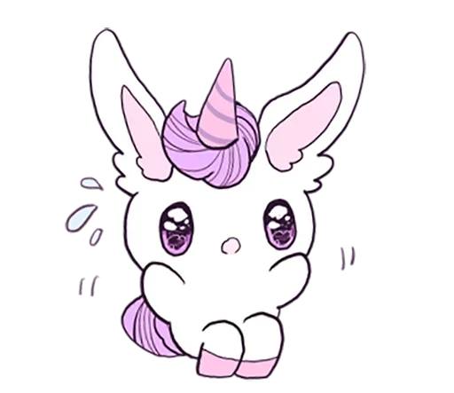 young unicorn emoji 😕