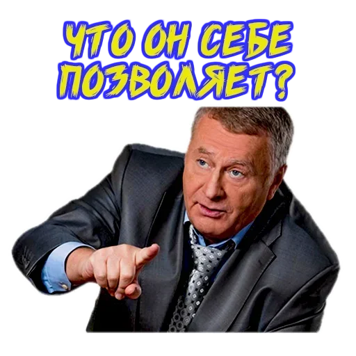 Стікер Владимир Жириновский 😨