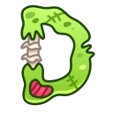 Емодзі телеграм Zombie Font Emoji