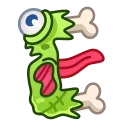 Емодзі телеграм Zombie Font Emoji