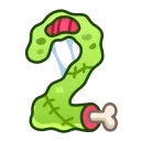 Емодзі Zombie Font Emoji 2️⃣