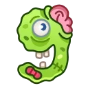 Эмодзи Zombie Font Emoji 9️⃣