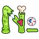 Эмодзи Zombie Font Emoji 🔤