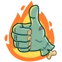 Zombie Hand emoji 👍
