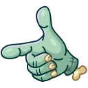Zombie Hand emoji 😉