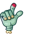 Zombie Hand emoji 😟