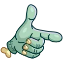Zombie Hand  emoji 👉