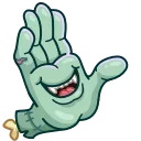 Zombie Hand emoji 😮