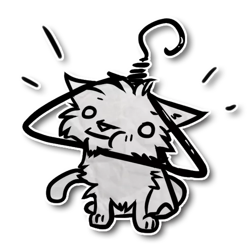 Zuzu the Cat sticker 👕