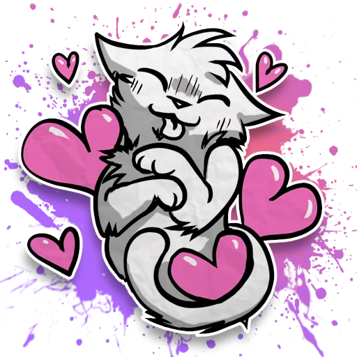 Zuzu the Cat emoji 💕