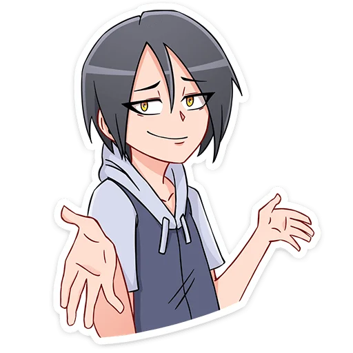 Telegram Sticker «Зак» 🤷