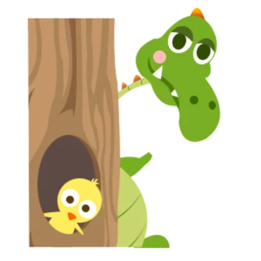 Зеленый Динозаврик emoji 🤠