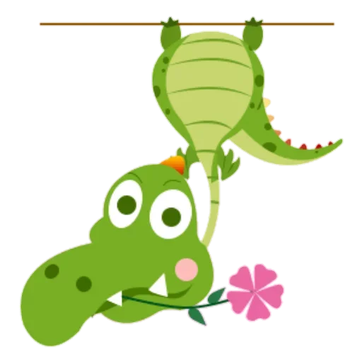 Емодзі Зеленый Динозаврик 😫