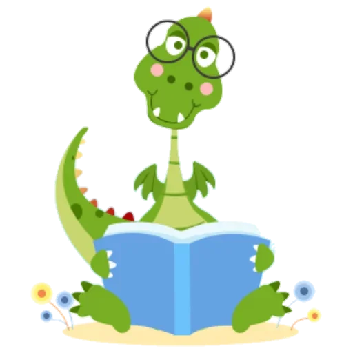 Telegram stiker «Зеленый Динозаврик» 😖