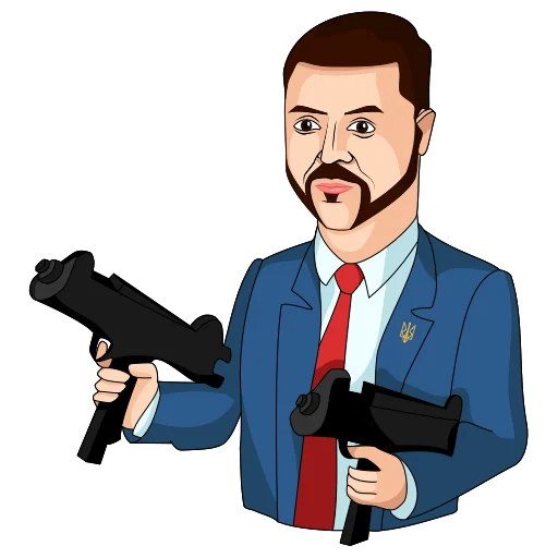 Володимир Зеленський stiker 💣