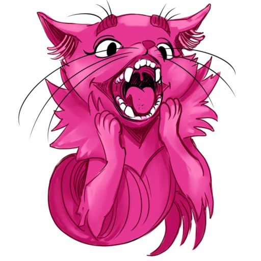 Розовый кот Зердок sticker 😱