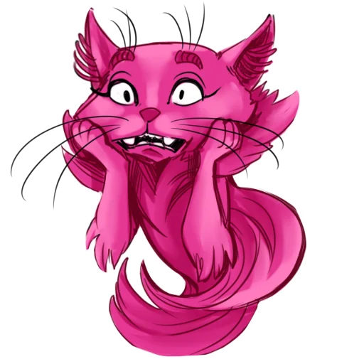 Розовый кот Зердок sticker 😧