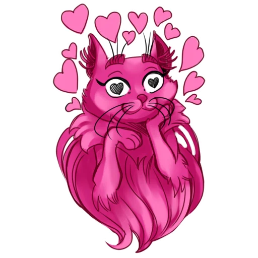 Розовый кот Зердок sticker 😍